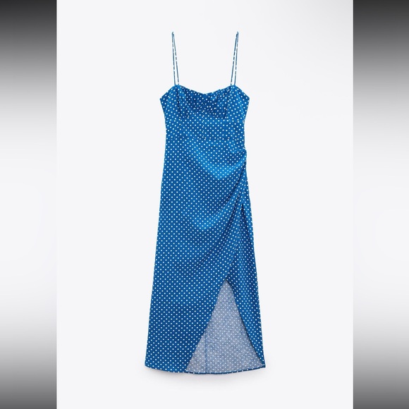 Blue Polka Dot Dress - Picture 1 of 5